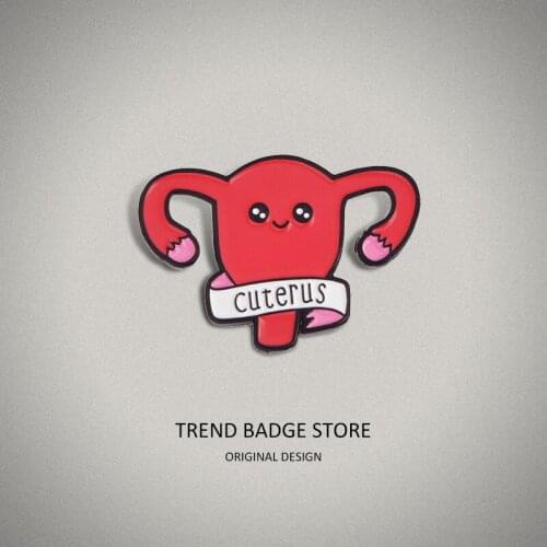 Creative body organ modeling womens accessories Enamel Pins Bag Badges Brooches clothes label pin