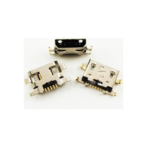 100pcs Micro USB Jack Charging Socket Port Plug Dock Connector 5pin Heavy plate For lenovo A6020i36 K5 K800 repair accessories