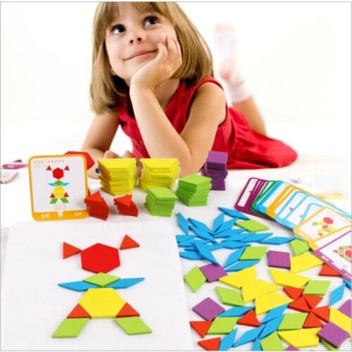 155 PCS Creative Puzzle Games Educational Toy For Child Jigsaw Puzzle Learning Kids Developing Wooden Toys For Boys Girls Gifts