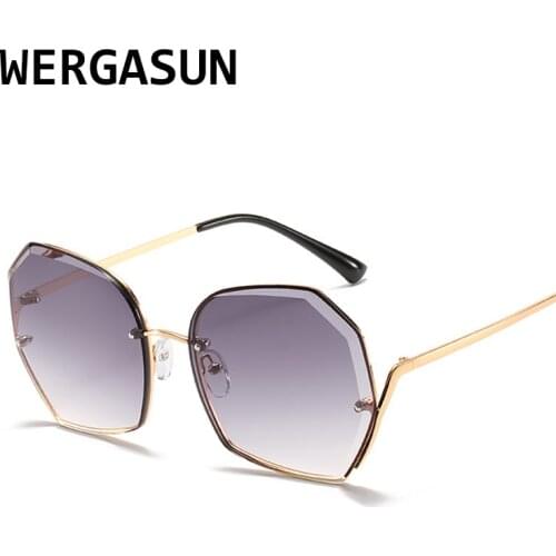 WERGASUN 2020 New Brand Designer Sun glasses Fashion Sunglasses Women For Women Luxury Shades Lunettes Femme UV400