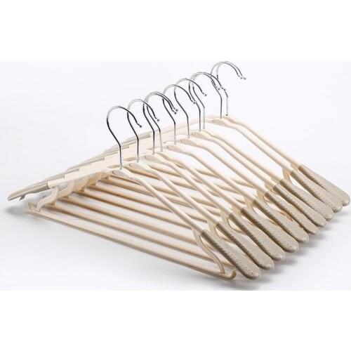 30pcs/lot Adult Coat Hangers Strong Plastic Clothes Hangers for Tops/Skirts/Dresses /trousers Non-Slip Hanger Hook 42cm