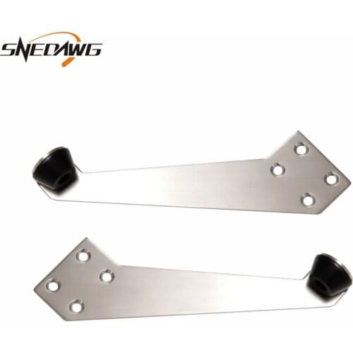 304 Stainless Steel Door Stops Protection Door Stopper Holder 135mm Length Rubber Door Stopper for House Room Doorstop