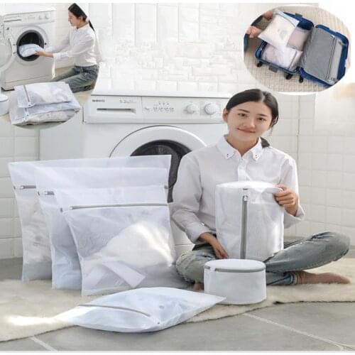 Large Mesh Laundry Bags for Delicates with Premium Zipper, Travel Storage Organize Bag, Blouse, Bra, Hosiery, Underwear