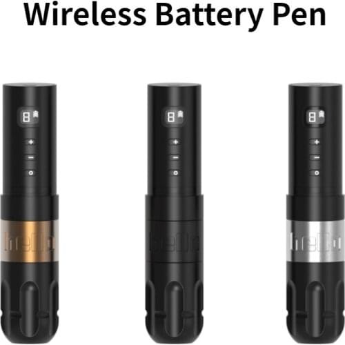 Wireless Tattoo Battery Pen Rotary Tattoo Machine Gun Coreless Motor 12000RPM Digital Display Tattoo Supply Makeup Pen Cartridge