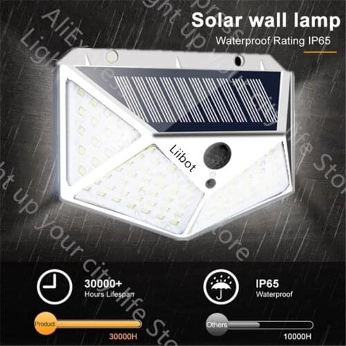 Powerful Outdoor LED Solar Light PIR Motion Sensor Waterproof Solar Powered Lamp Wall Light For Garden Decoration Street Light