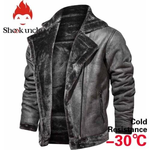 Winter men jacket mens denim jacket plus velvet leather military tactical loose jeans jacket solid casual air force pilot coat