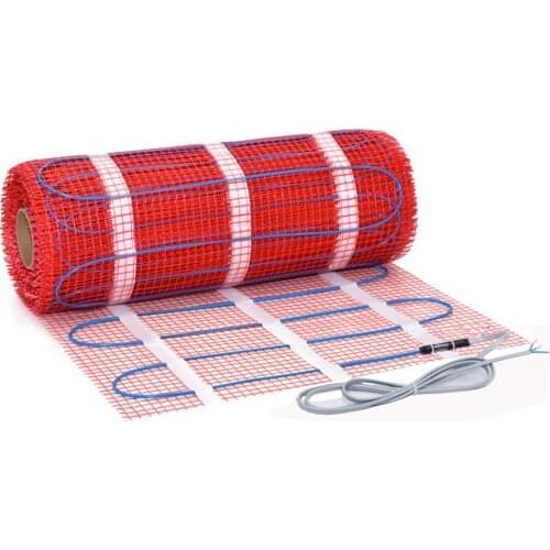 Underfloor Indoor Radiant Heating Mat Kit System For Cement Ceramic Tiles Marble Terrazzo Laminate Floor