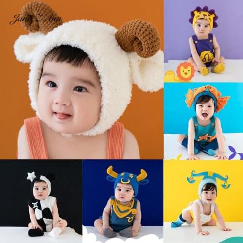 2021 New Childrens Zodiac Photography Costume Baby 100 days infant Photography Costume Theme Props