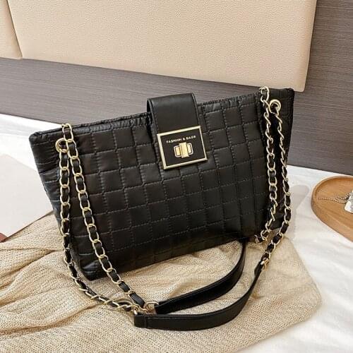 Solid Color Handbag for Women 2020 New Luxury Handbags Women Bag Designer Ladies Single Shoulder Chain Purses and Handbags Bolsa