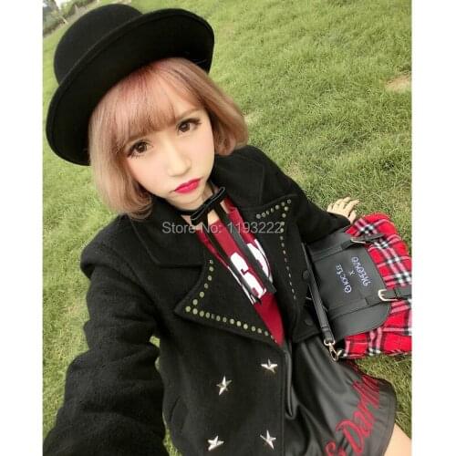 Cute Kawaii Harajuku Neko Handcrafted PU Soft Faux Leather Bow Choker Extra Long Leg Bowknot Collar Necklace