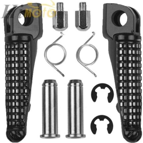 Motorcycle Front Footrests Foot Pegs For Kawasaki ZX6R ZX10R 2004-2013 Z1000 Z750 Z750S 2007-2010 ER6N ER6F NINJA 650R 2009-2013