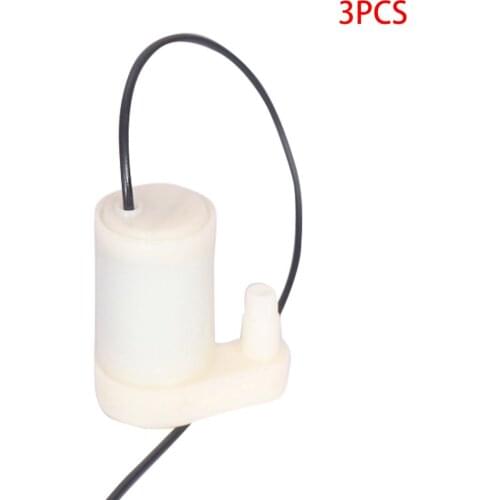 3 Pieces Micro Submersible Pump Mini Water Pump Fish Tanks Aquarium Fountain DC 3V/4.5V 100L/H Low Noise