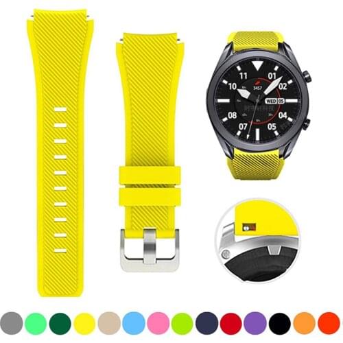 22mm 20mm Silicone Band For Galaxy Watch 46mm 42mm Sports Strap For Samsung Gear S3 Frontier/Classic Active 2 Huawei GT 2/2 Pro