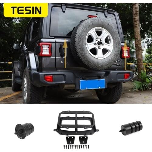 TESIN Spare Tire Mounting Kit for Jeep Wrangler JL 2018 Car Tailgate Spare Tire Bracket Accessories for Jeep Wrangler JL 2019