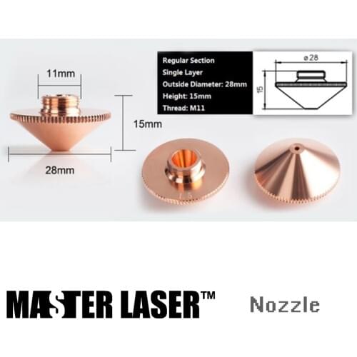 Good Quality NSH28-2.5 Dia 2.5mm Higher Single for Laser Plywood Cutting Machine Lasermech Laser Head Nozzle Holder