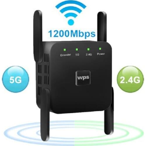 Wifi Repeater Wifi Extender 5ghz Wifi Amplifier 5 ghz Wireless Repeater Router Wi fi Booster 2.4G 5G Wi-Fi Signal Extender