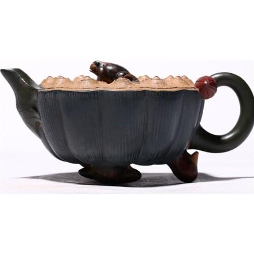 Yixing Famous Purple Sand Pot Set Imitation Old Pot Original Ore Purple Sand Lotus Pot Kung Fu Tea Set Teapot Household Teapot