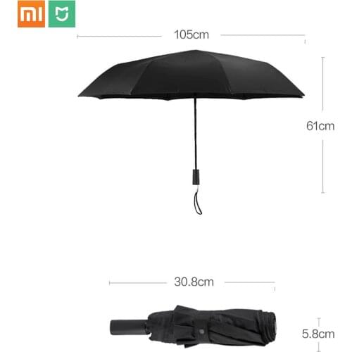 Xiaomi Mi Home LSD Umbrella Water Repellent Level 4 UV Sunscreen Is Strong and Wind Resistant Three Colors Mijia Umbrella