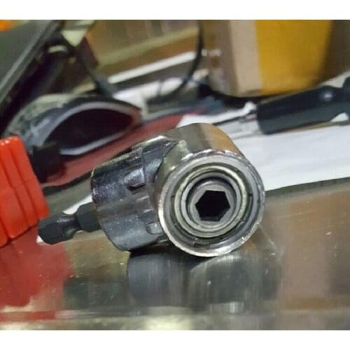 New 1pc 1/4 Inch Magnetic Angle Driver Screwdriver Bits 105 Degree Adjustable Angle Bit Driver Adapter Screwdriver Angle Driver