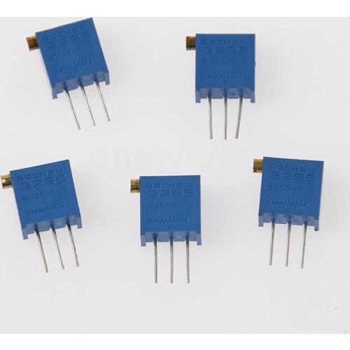 10pcs 3296X 3296 50 100 200 500 ohm 1K 2K 5K 10K 20K 50K 100K 200K 500K 1M ohm 103 100R 200R 500R Trimpot Trimmer Potentiometer