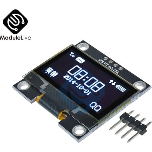 4PIN 1.3" 1.3 inch IIC I2C Serial 128x64 SSH1106 OLED LCD Display White/Blue Screen Module For Arduino