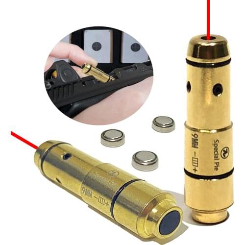 9mm Laser Training BulletLaser Trainer Cartridge for Dry Fire Training And Shooting Simulation Laser Bullet Tactical Red Dot