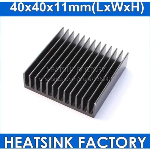 2pcs Radiator Aluminum Heatsink 40mm x 40mm x 11mm Heat sink Extruded Profile Heat Dissipation For Cooling