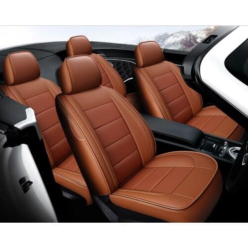 Cowhide custom car seat cover Leather For Kia Carens Sorento Sportage Cadenza Opirus Shuma Fiat Punto Bravo accessories styling