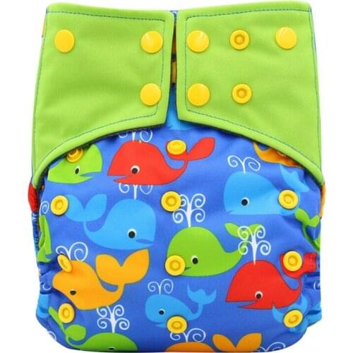 Double Gussets Diapers Baby Nappies All-in-two AI2 Cloth Diaper 2018 New Reusable Newborn Diapers Bamboo Charcoal Pocket Diaper