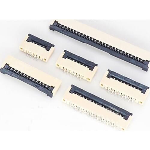 EClyxun 2pcs FPC Connector socket FFC 1.0MM Clamshell Bottom Contact Type 10P