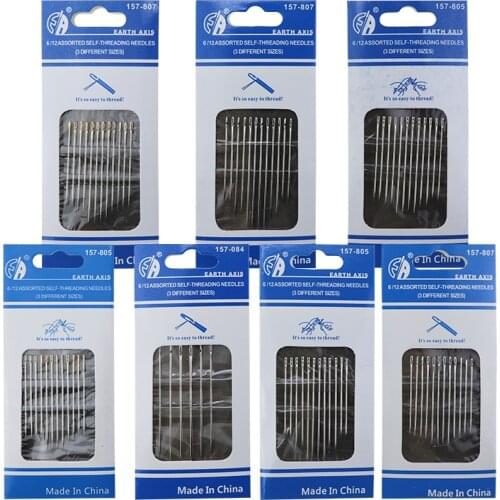 Needle-side Hole Blind Needle Threading Hand Household Sewing Elderly Stainless Steel Sewing Needles Embroidery Needle