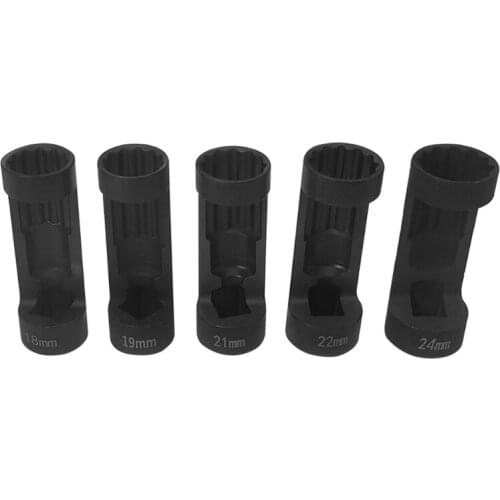 Sterose 5 Pcs Strut Nut Socket Set 12 Point Sockets 1/2 Drive 18-24mm Impact Socket Removal Tools
