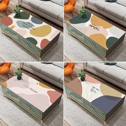 Leather Coffee Table Tablecloth Waterproof Oil-proof and Scald-proof Disposable Ins Thickening Leather Table Cloth Pvc Table Mat