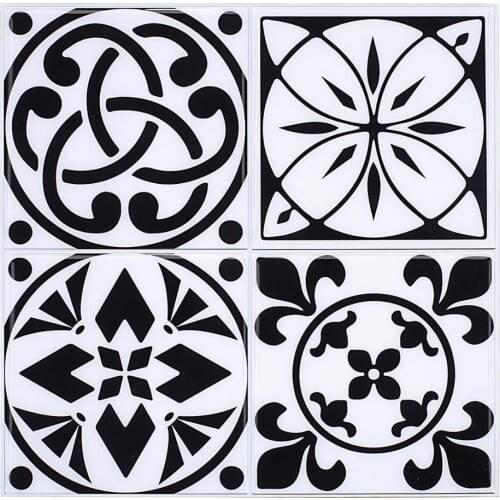 EasyTiles Bohemian Style Decorative Wall Tiles Peel And Stick Decorative Wall Stickers Bathroom Waterproof Backsplash- 1 Sheet