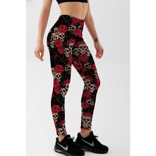 Hot Wholesale Fashion 2013 Womens Pirate Costume Leggins Pants Digital Printing FUNNY SKULLS LEGGINGS