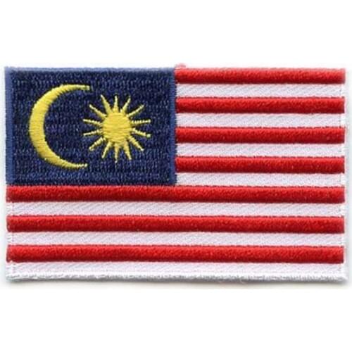 Malaysia Cloth Patches Made by Twill with Heat Cut Edge and Iron On Backing MOQ50pcs Free Shipping by Post