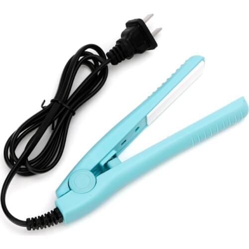Mini Curl Hair Straightener Ceramic Electric Straightening Corrugated Curling Tool Electric Portable Hair Straighting Iron
