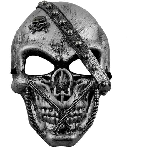 Mens Steampunk Mask Cosplay Costume Props Punk Rivet Masquerade Mask