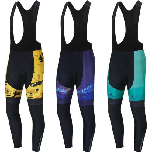 MILOTO Men Spring Autumn Cycling Pants With 5D Gel Pad Cycling Tights MTB Bike Bib Pants Downhill Bicycle Pants Cycling Trousers