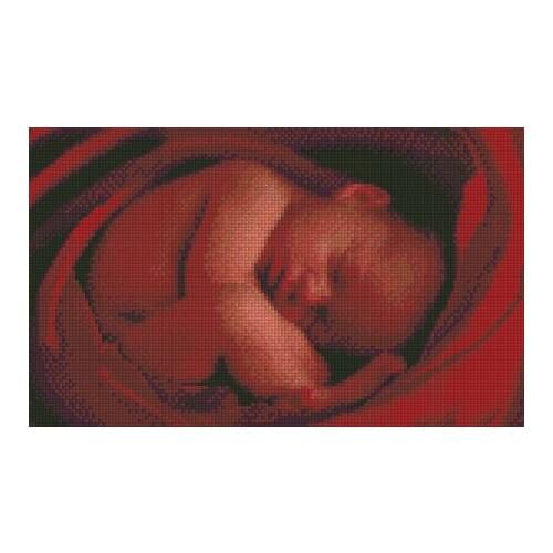 Needlework,Embroidery,DIY Aide Belly child Not yet born Baby 14CT Unprinted Cross stitch kit,Art Pattern Cross-Stitching decor