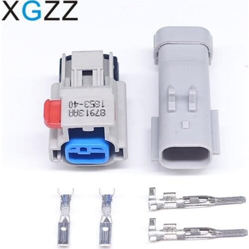 New automobile waterproof connector 2 hole sheath harness plug 1853-40