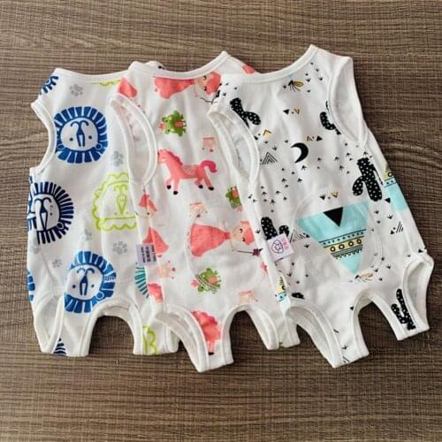 Portable Pet Jumpsuit Printed Design Anti-lick Four-legged Dog Sterilization Suit for Indoor Pet Dogs Products Supplies