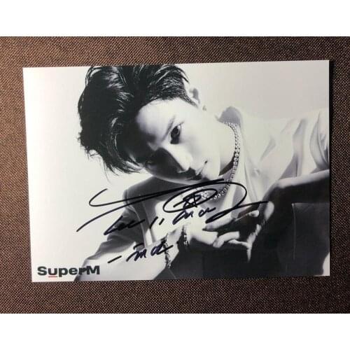 Hand signed SuperM LeeTaemin autographed photo SHINEE 5*7 092019N6