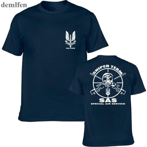 SAS Special Air Service British Army Special Forces Sniper T Shirt Mens 100% Cotton Short Sleeve Man T-Shirt Adluts Tops Tees