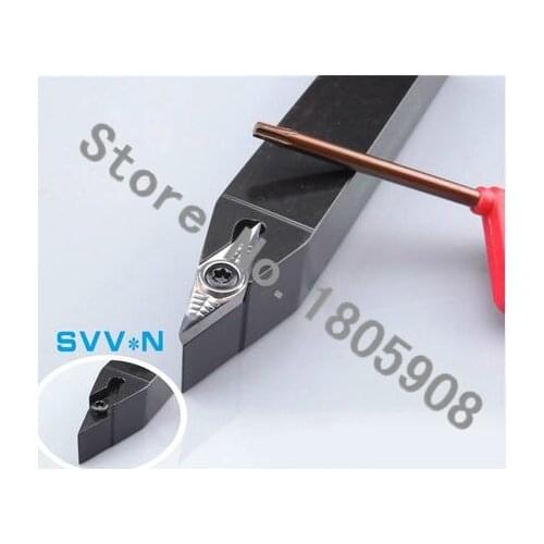 SVVCN2525M16 25*25*150MM Metal Lathe Cutting Tools Lathe Machine CNC Turning Tools External Turning Tool Holder S-Type SVVCN