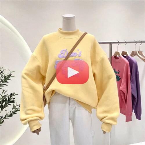 Oversized Harajuku Hoodie Ladies Pullover Regular Sweatshirt Women Long Sleeve Pullover Tops Sweatshirt Women