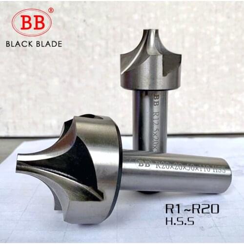 BB Corner Rounding End Mill HSS R Angle Fillet Radius Quarter Circle Cutter Inch Machine Tool R1 R2 R3 R4 R5 R20