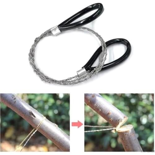 28"/ 72cm Outdoor String Wire Saw Pocket Scroll Hand Stainless Steel Rope Saws Camping Wood Cutting Hike Hunt ly2 21 wholesales