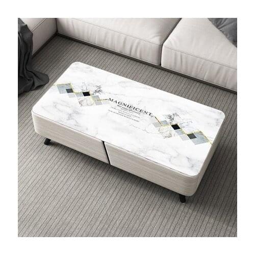 1.5mm thick PVC Marble Waterproof D' Water and Kitchen Pattern Oil Glass High Quality Soft Cloth Tablecloth