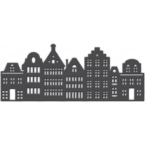 Die Cuts House Buildings Metal Cutting Dies Stencils Scrapbooking Embossing Card Making Paper Crafts Decor